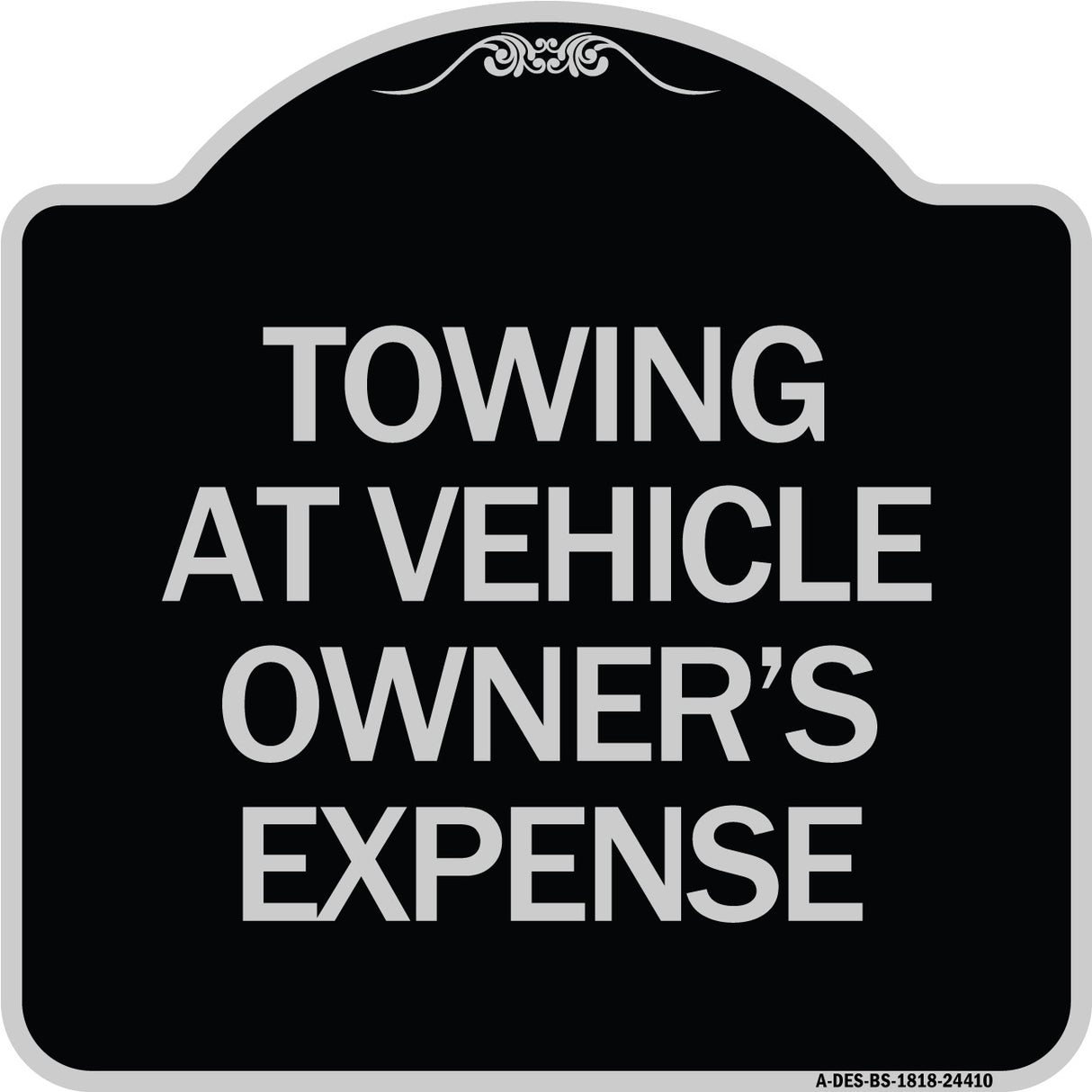 Towing at Vehicle Owner's Expense