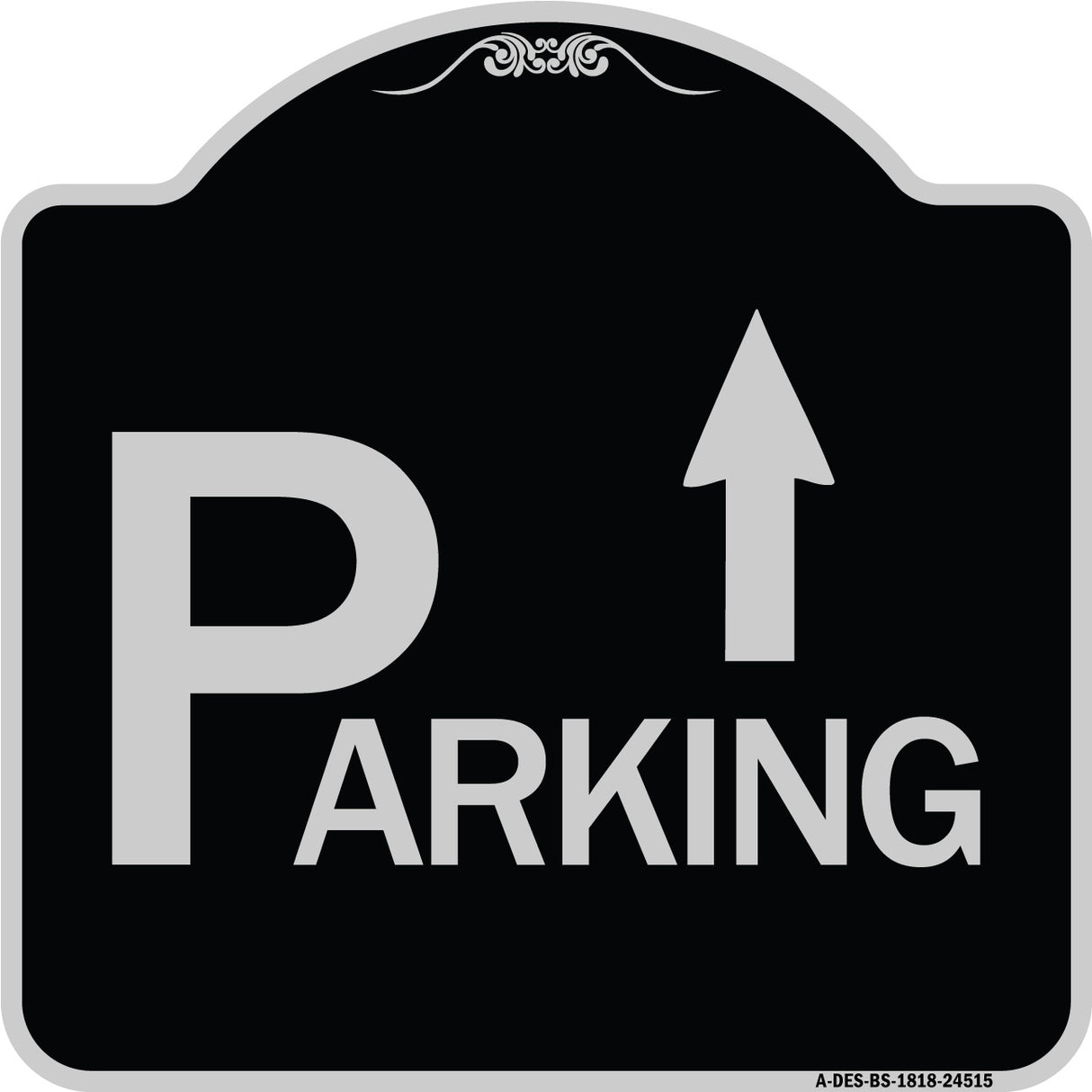 Parking with Arrow Pointing Up
