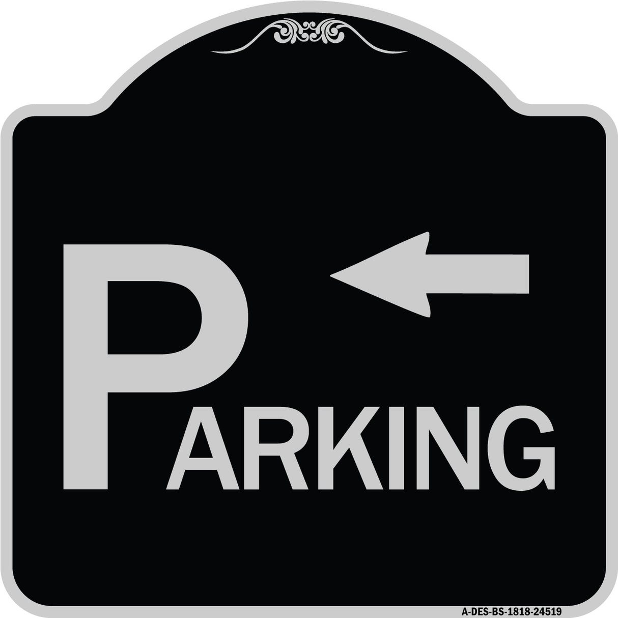 Parking with Arrow Pointing Left