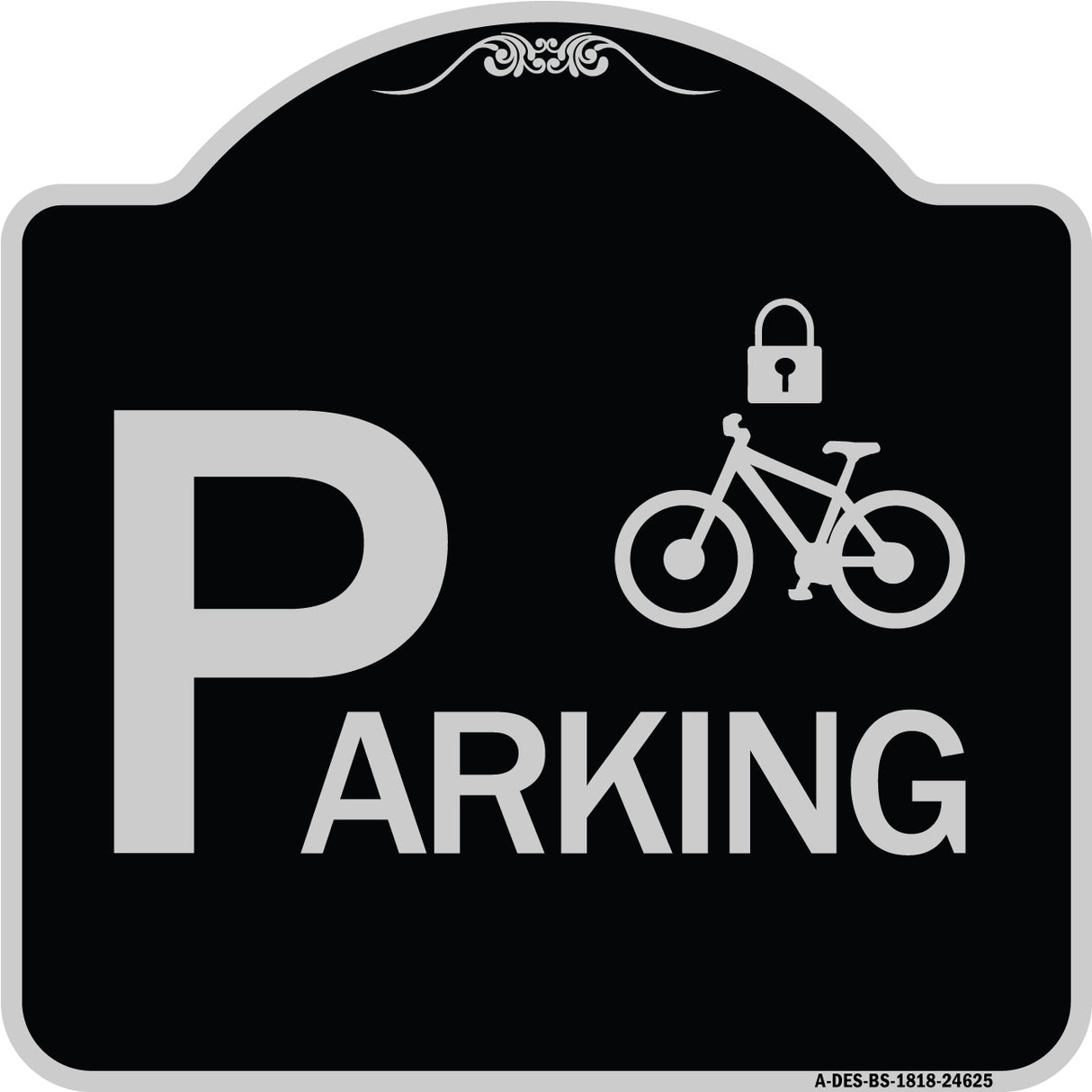 Parking (With Cycle and Lock Symbol)