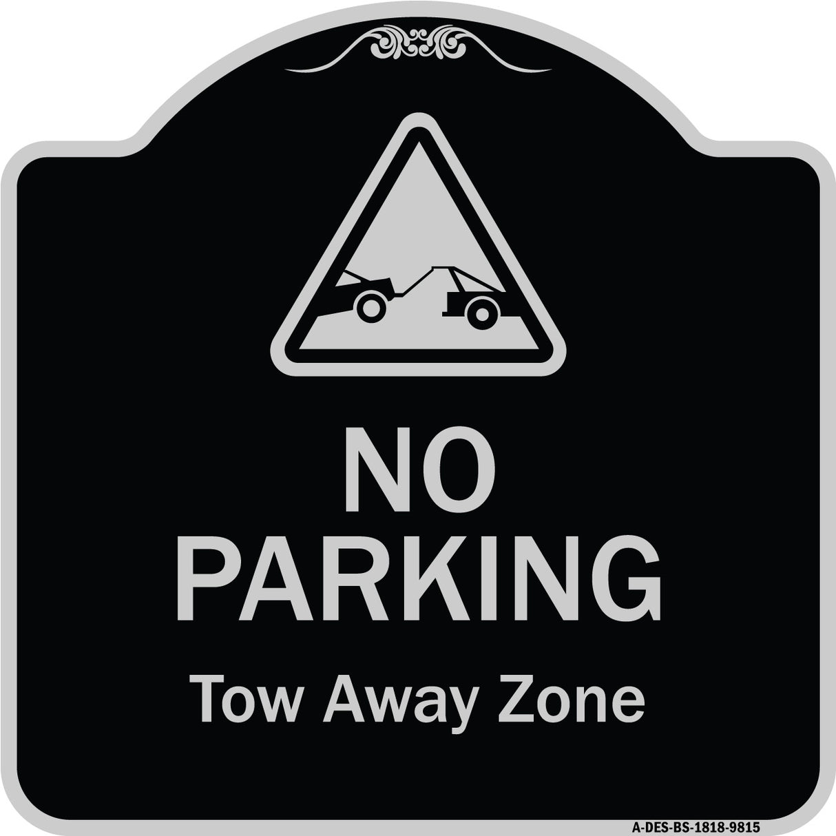 No Parking Tow Away Zone With Graphic