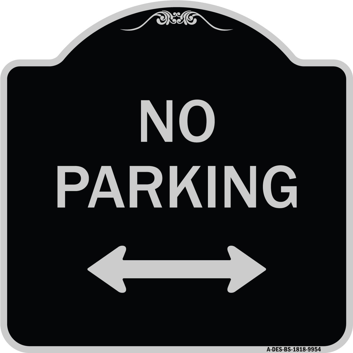 No Parking With Bidirectional Arrow