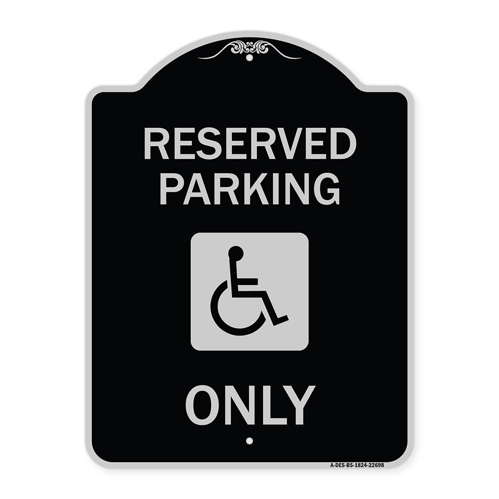 With NY Compliance Reserved Parking Only (With Access Icon)
