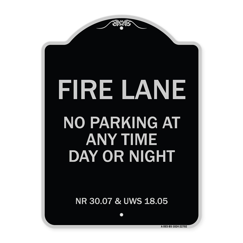 Wisconsin Fire Lane No Parking at Anytime Day or Night