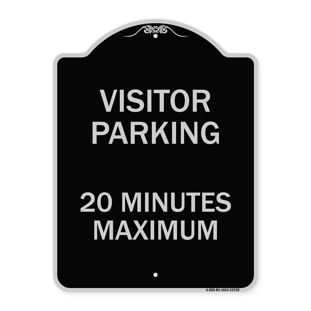 Visitor Parking Sign Visitor Parking 20 Minutes Maximum