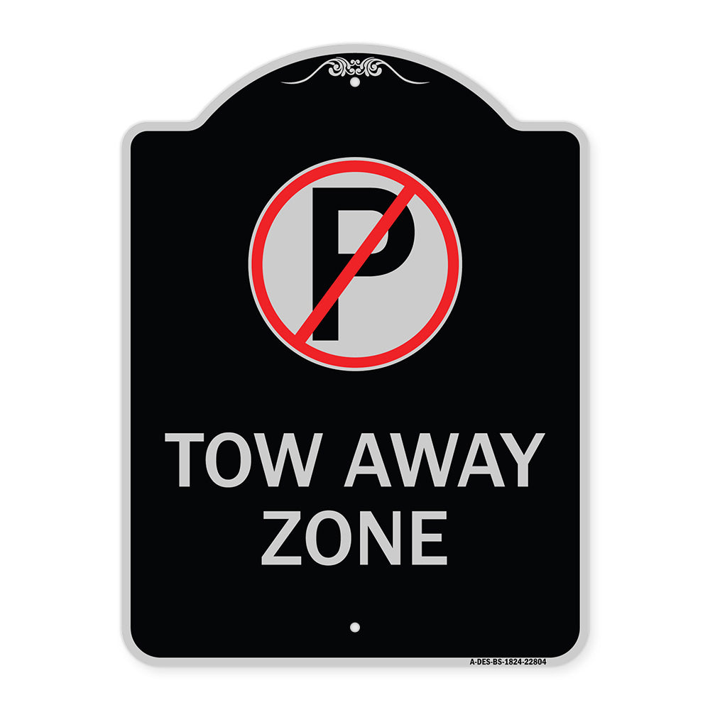 Tow Away Zone (No Parking Symbol)