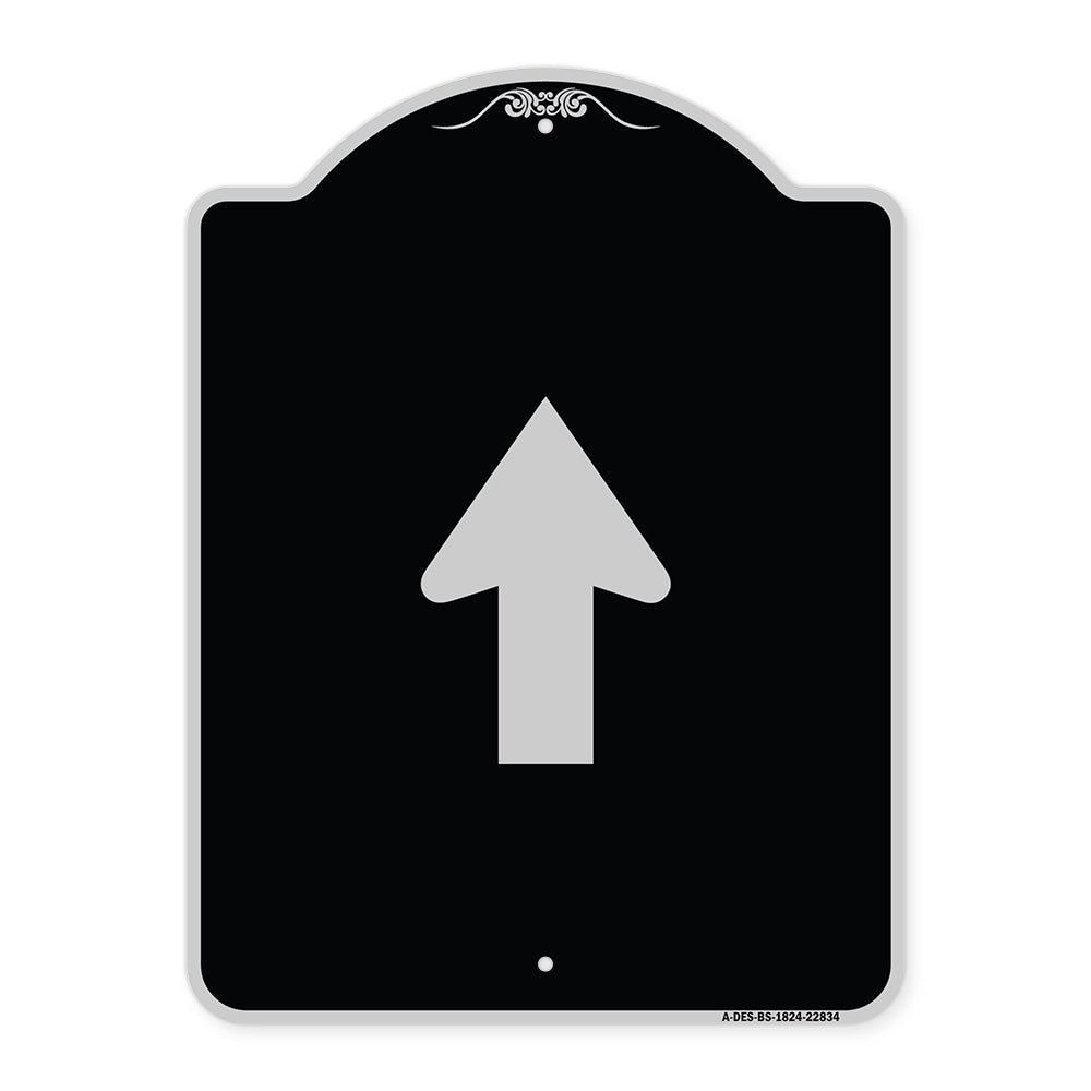 Straight Thru Sign - Straight Thru (Symbol) Sign