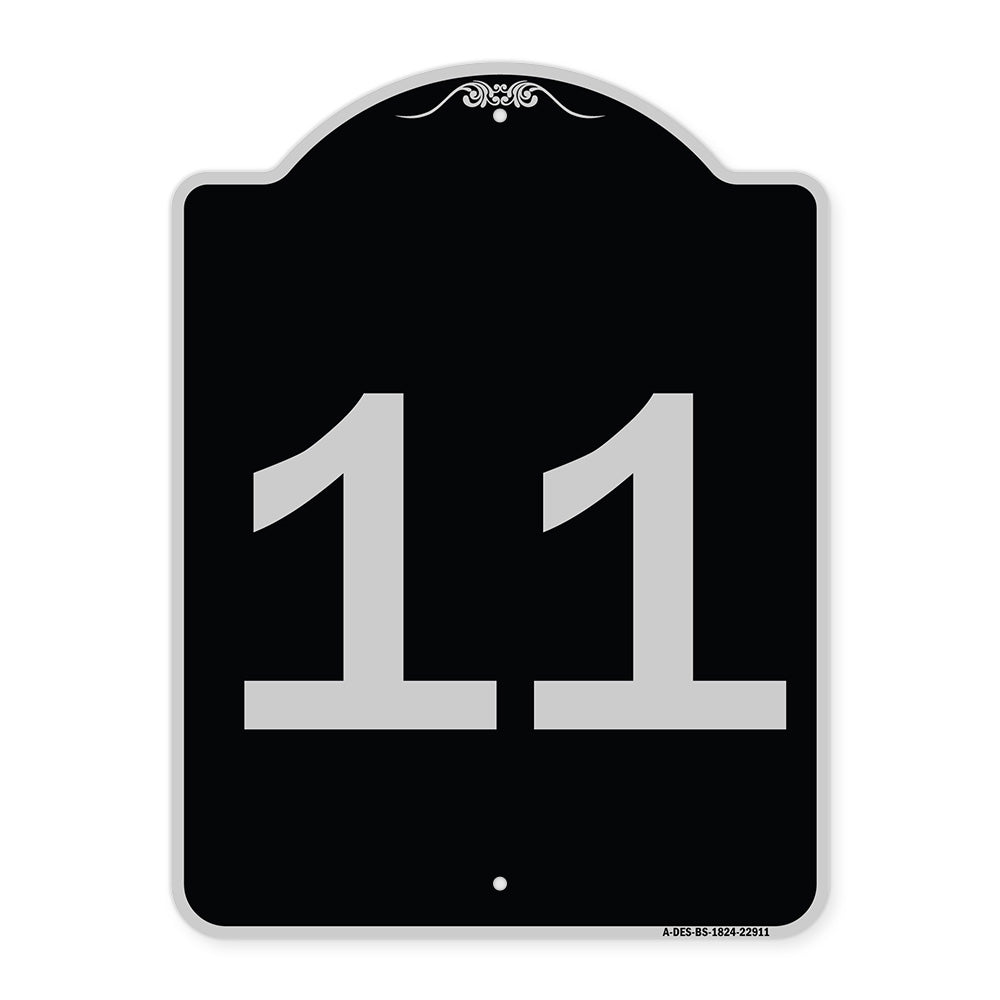 Sign with Number '11
