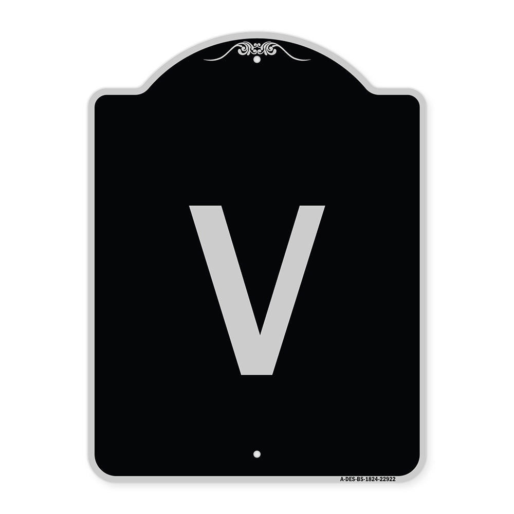 Sign with Letter V