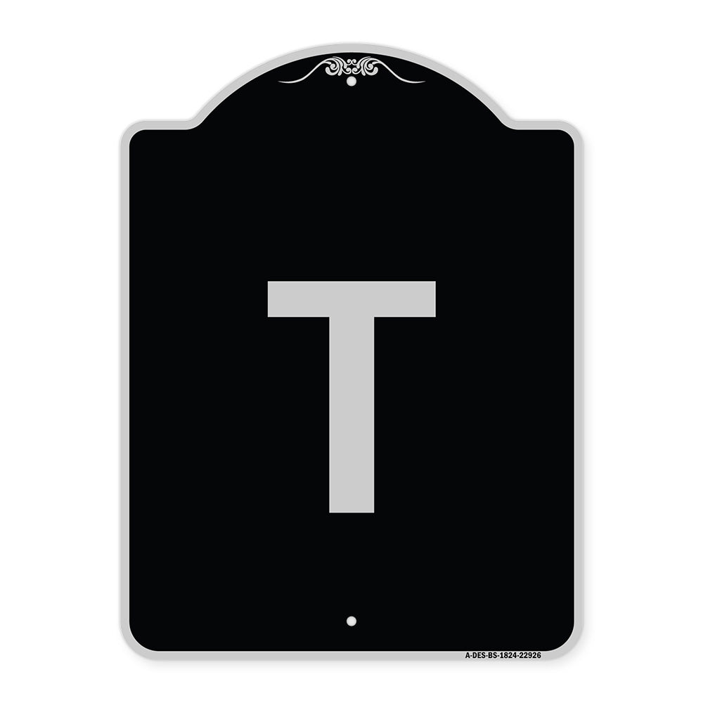 Sign with Letter T