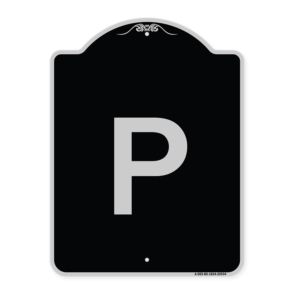 Sign with Letter P