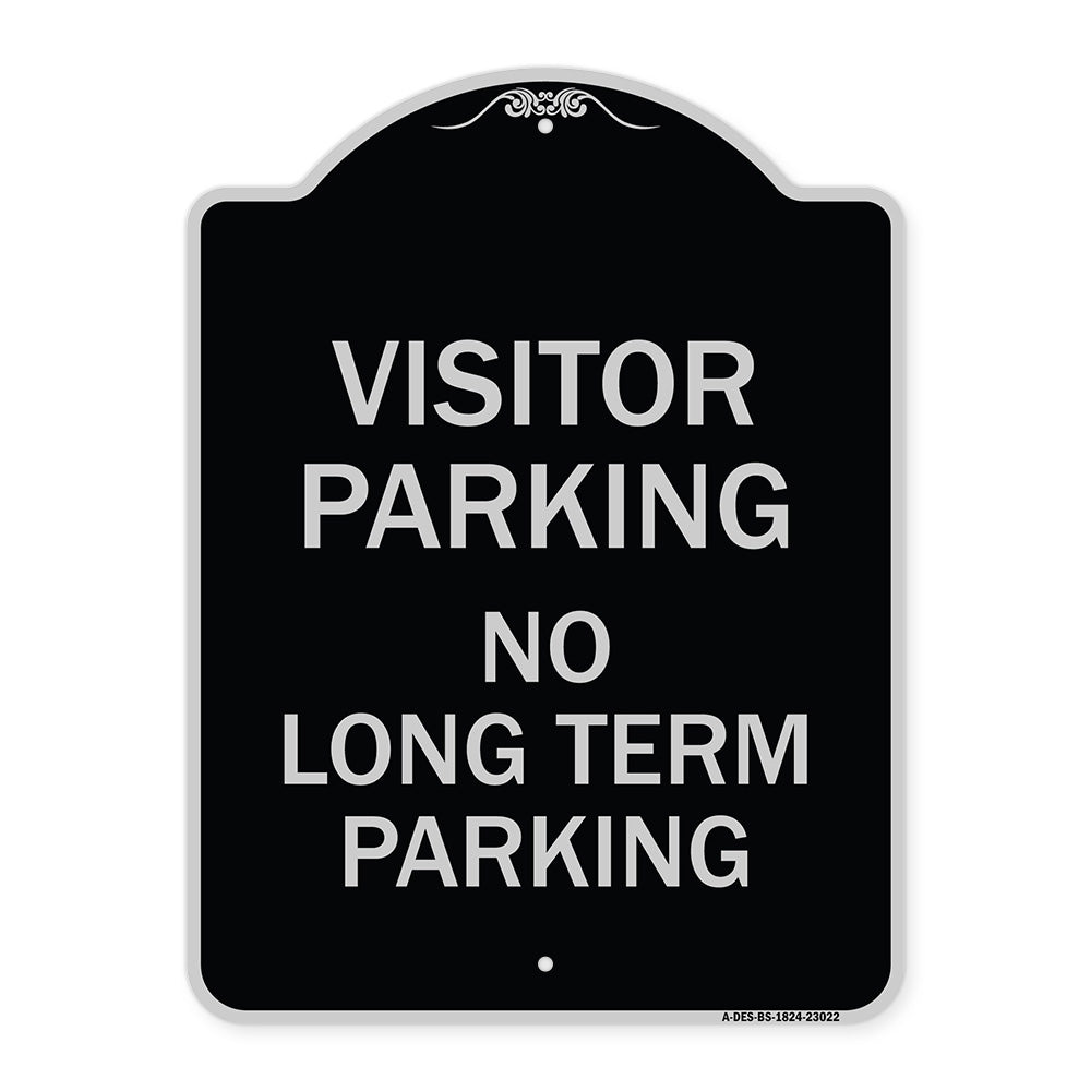 Reserved Parking Sign Visitor Parking No Long-Term Parking