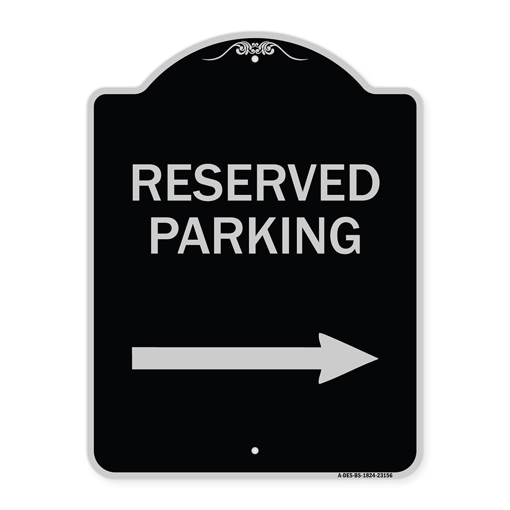 Reserved Parking (Right Arrow)