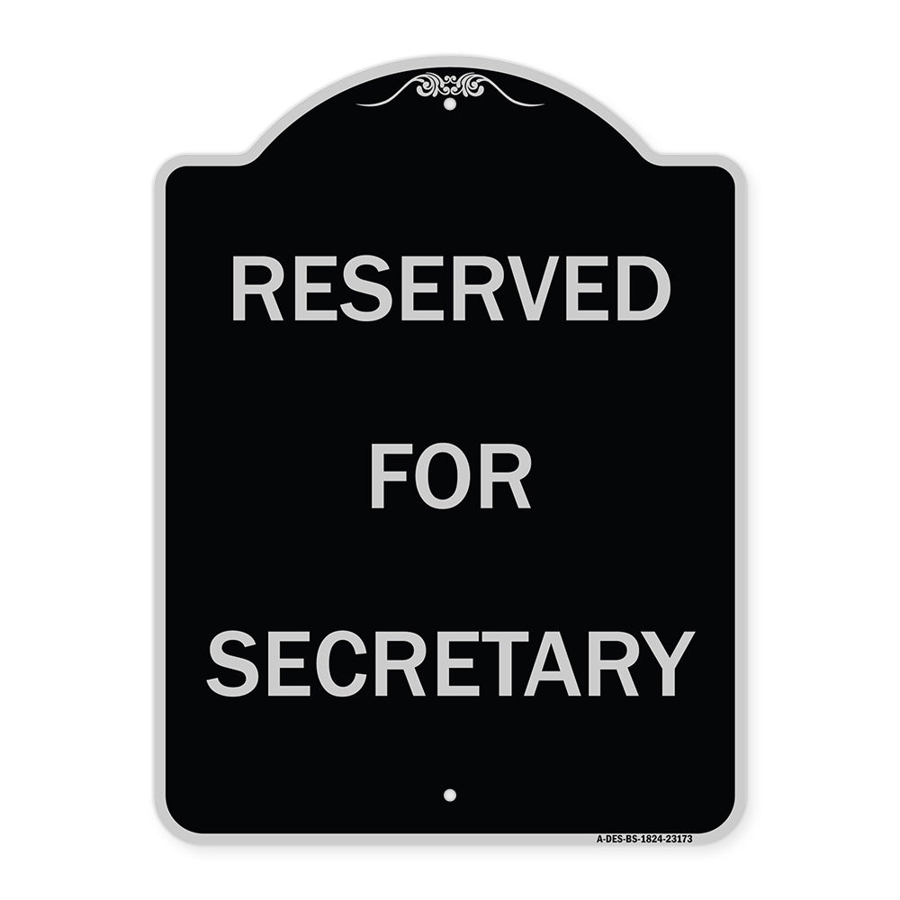 Reserved for Secretary
