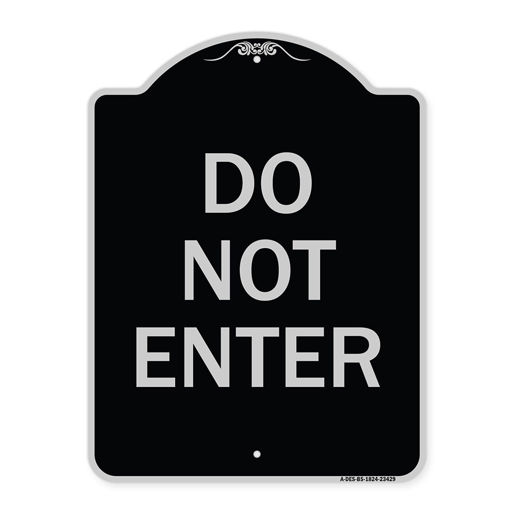 Parking Lot Sign Do Not Enter
