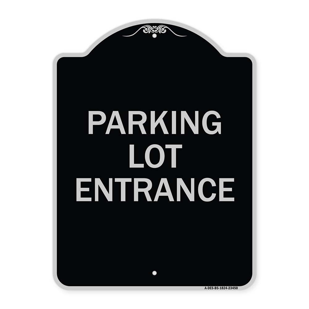 Parking Entrance Sign Parking Lot Entrance