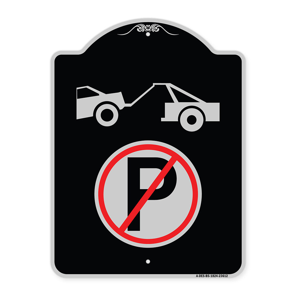 No Parking Tow Away Zone Symbol