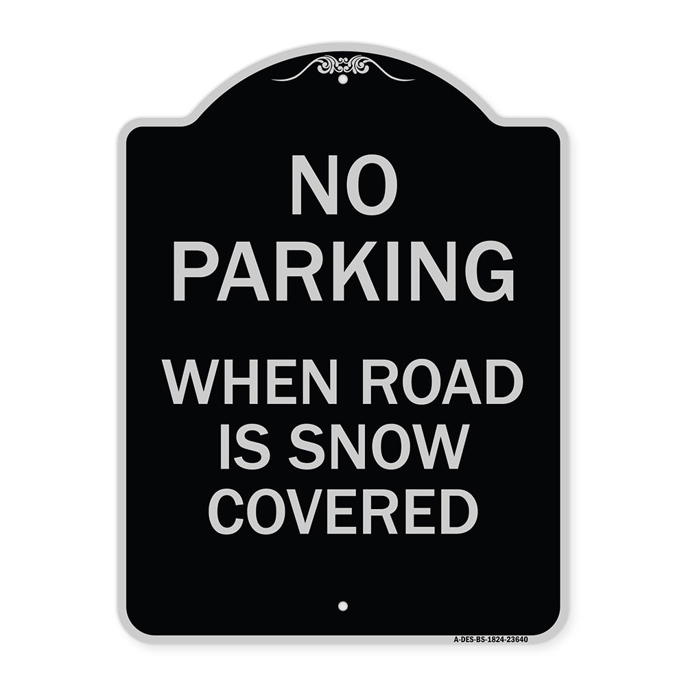 No Parking When Road Is Snow Covered