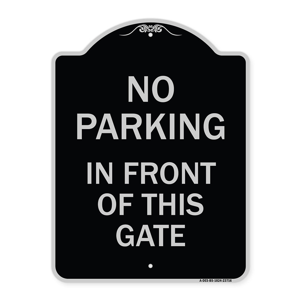 No Parking in Front of This Gate