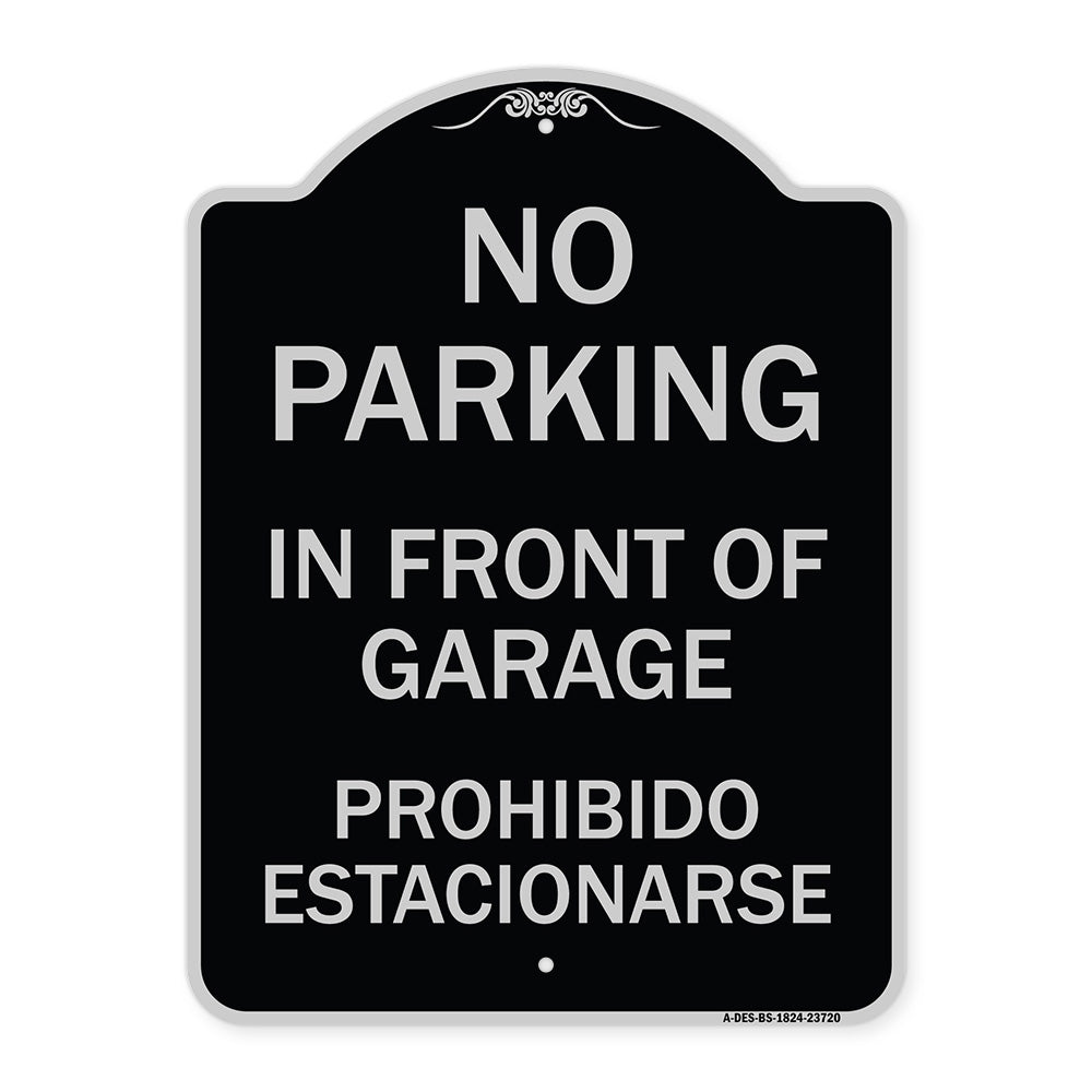 No Parking in Front of Garage Prohibido Estacionarse