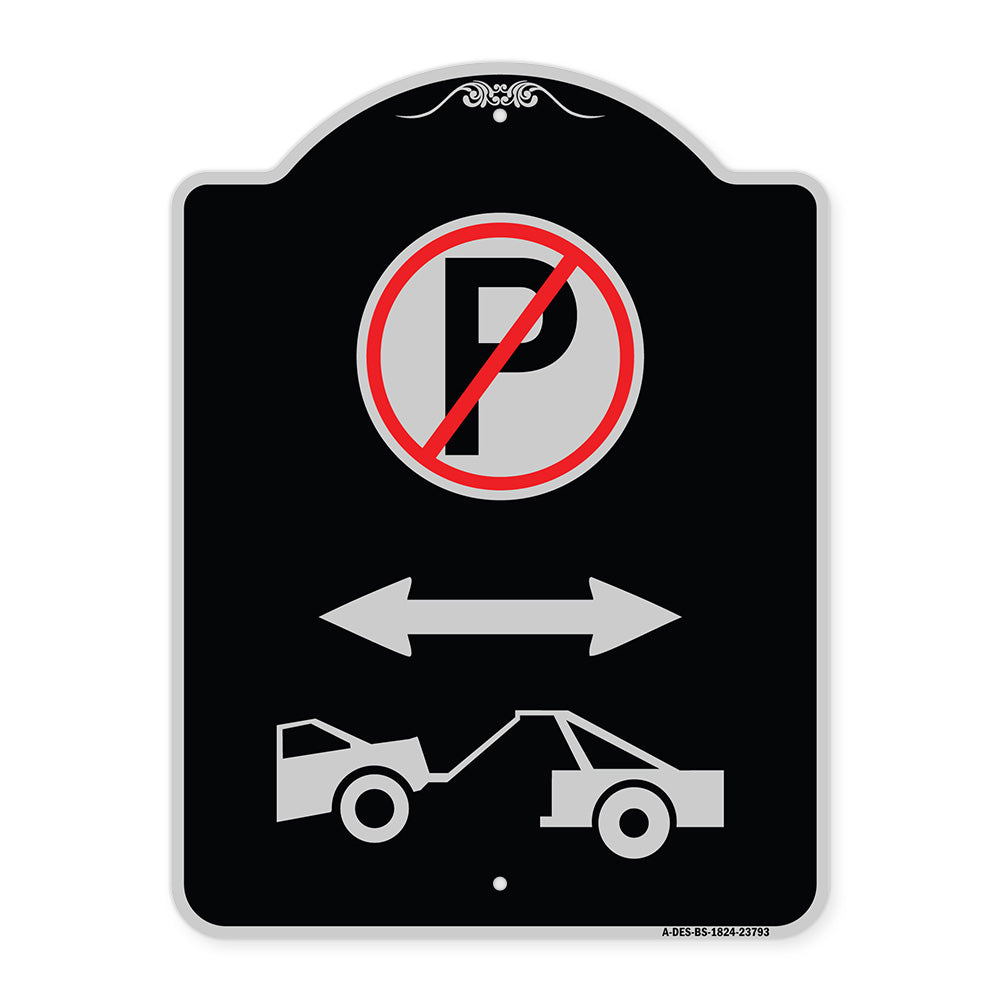 No Parking - Tow Away Zone (With Graphic)