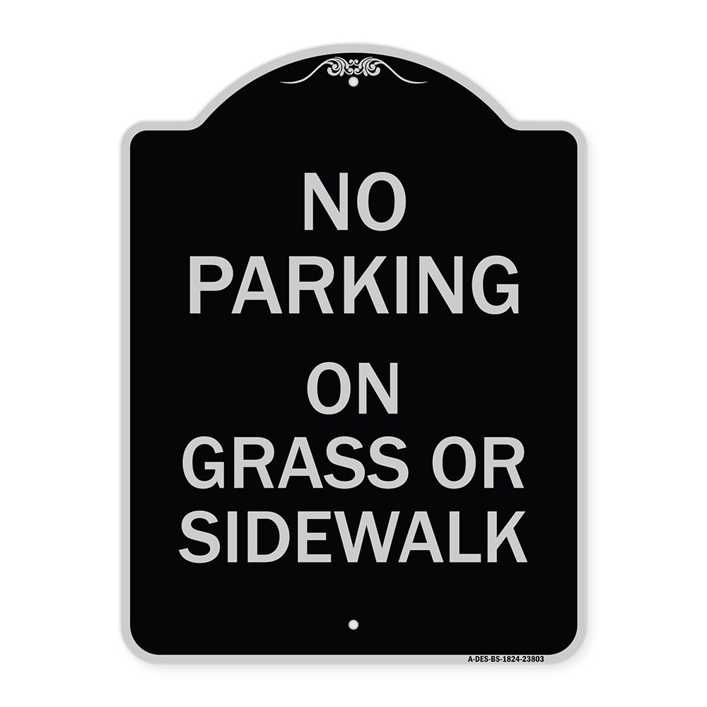 No Parking - on Grass or Sidewalk