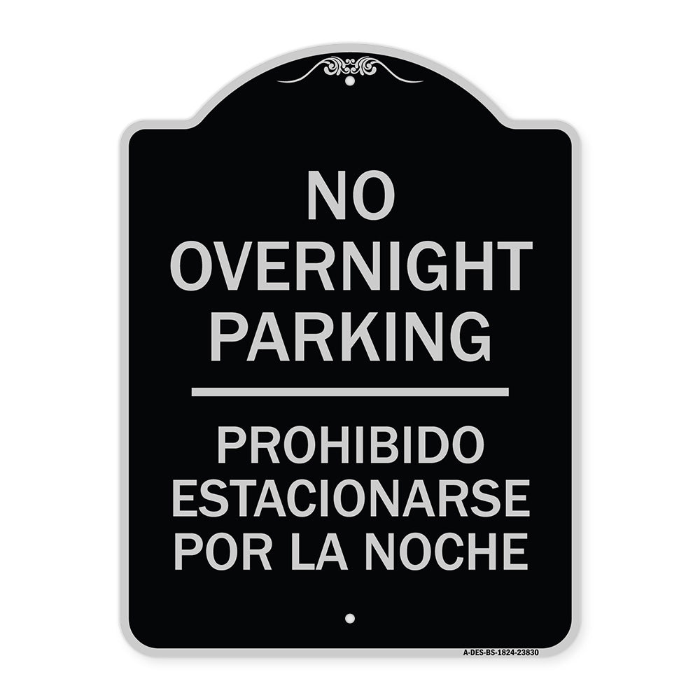 No Overnight Parking - Prohibido Estacionarse Por La Noche