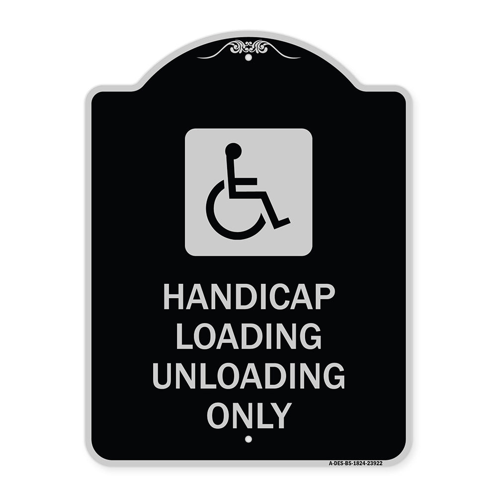 Handicap Loading Unloading Only (With Handicap Symbol)