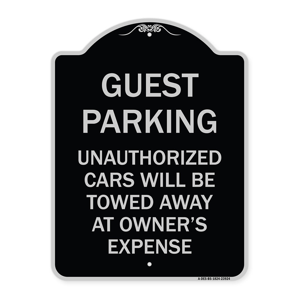 Guest Parking Unauthorized Cars Will Be Towed Away at Owner's Expense