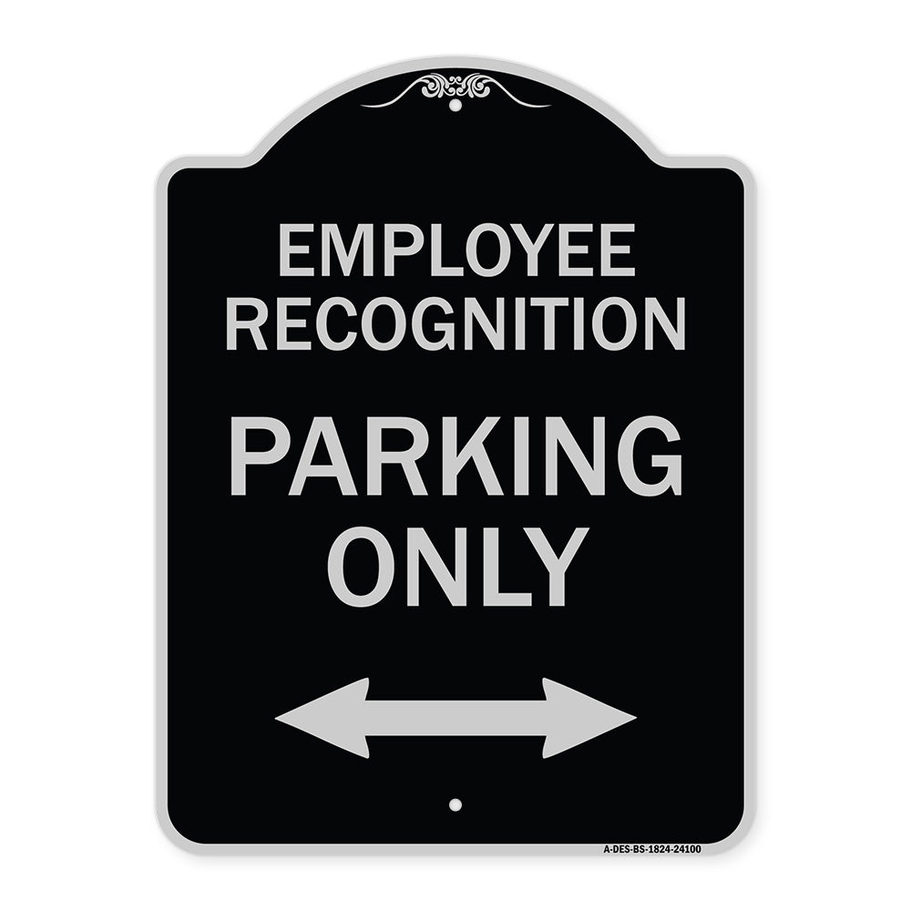 Employee Recognition Parking Only (With Bi-Directional Arrow)
