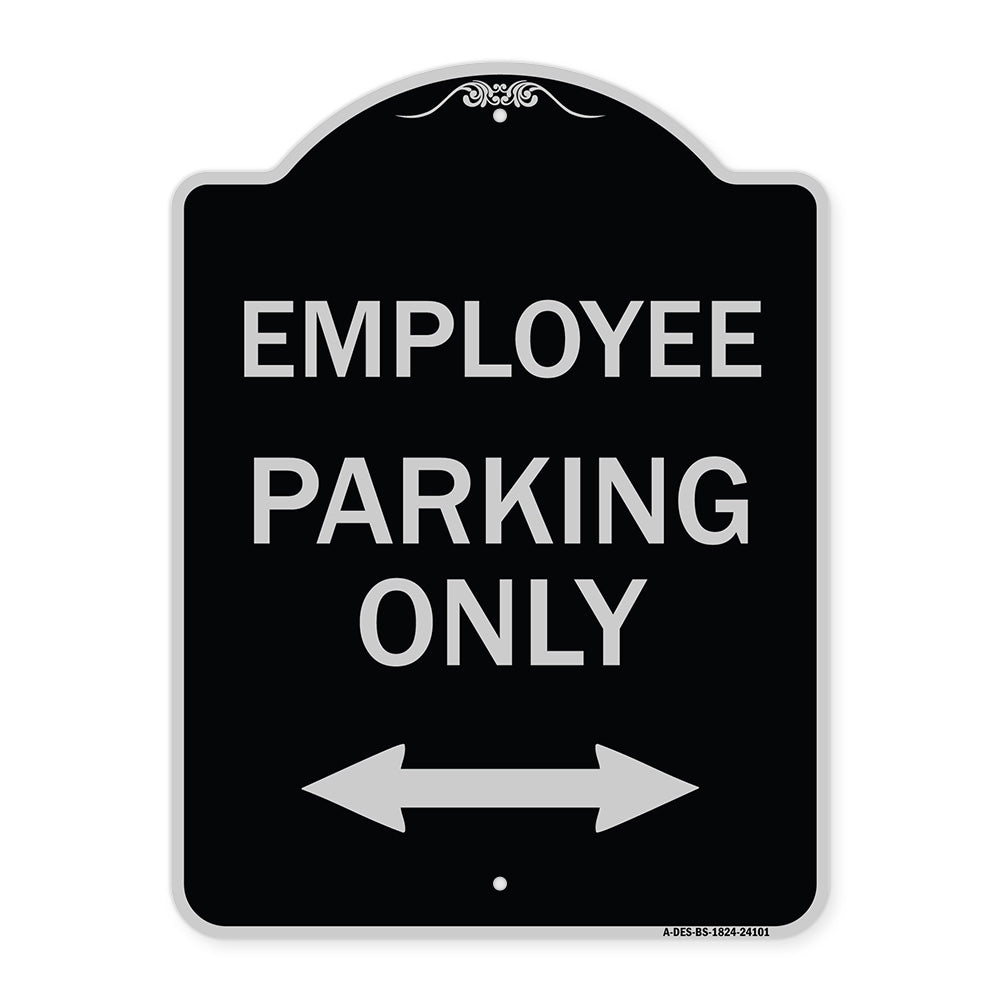 Employee Parking Only (With Bi-Directional Arrow)