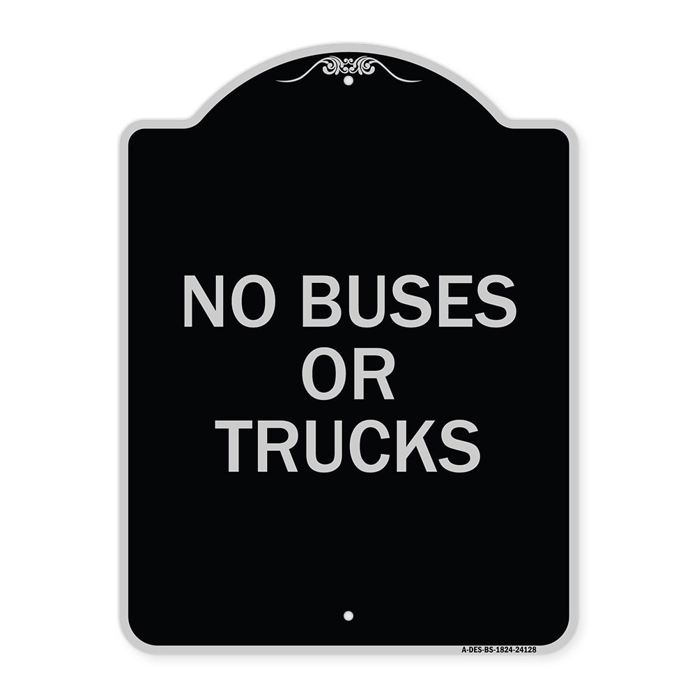Driveway Sign No Buses or Trucks