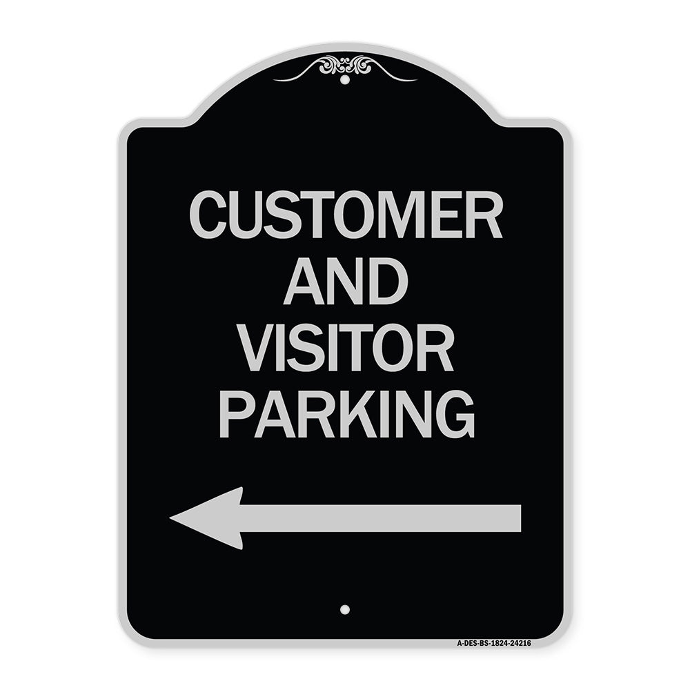 Customer and Visitor Parking (With Left Arrow)
