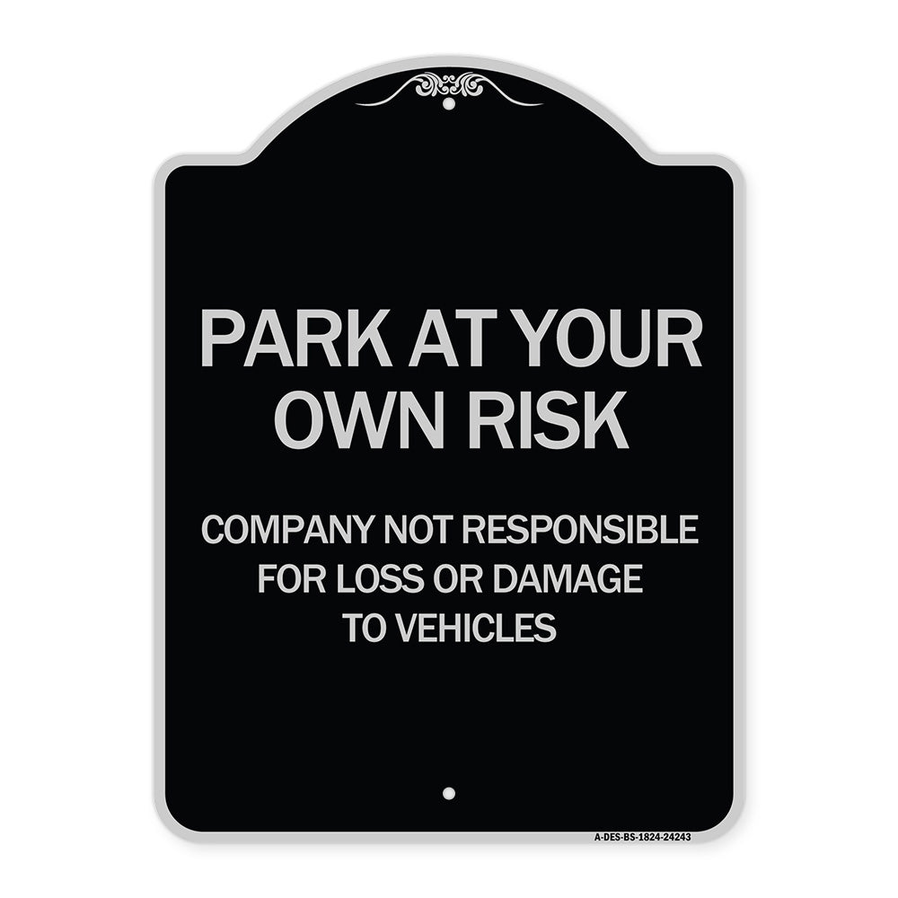 Company Not Responsible for Loss or Damage to Vehicles