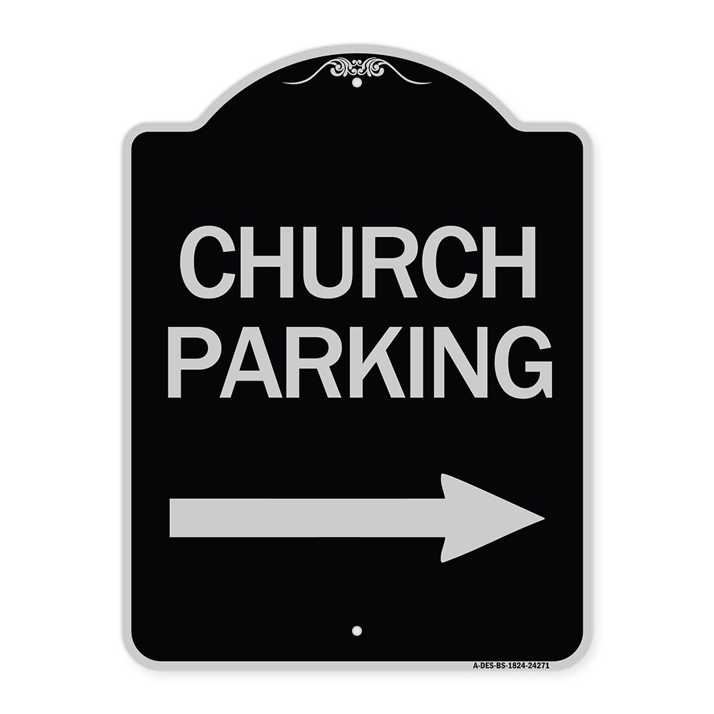Church Parking (With Right Arrow)