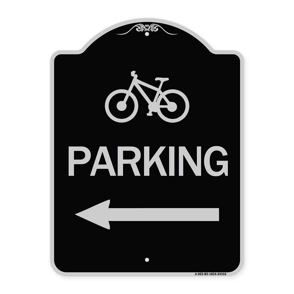 Bicycle Symbol Parking (Left Arrow)