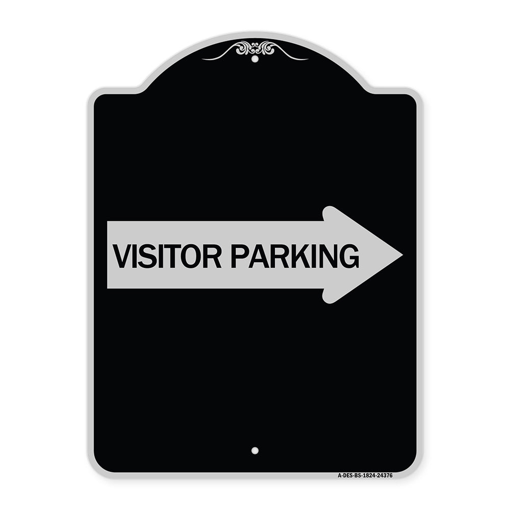 Visitor Parking (With Right Arrow)