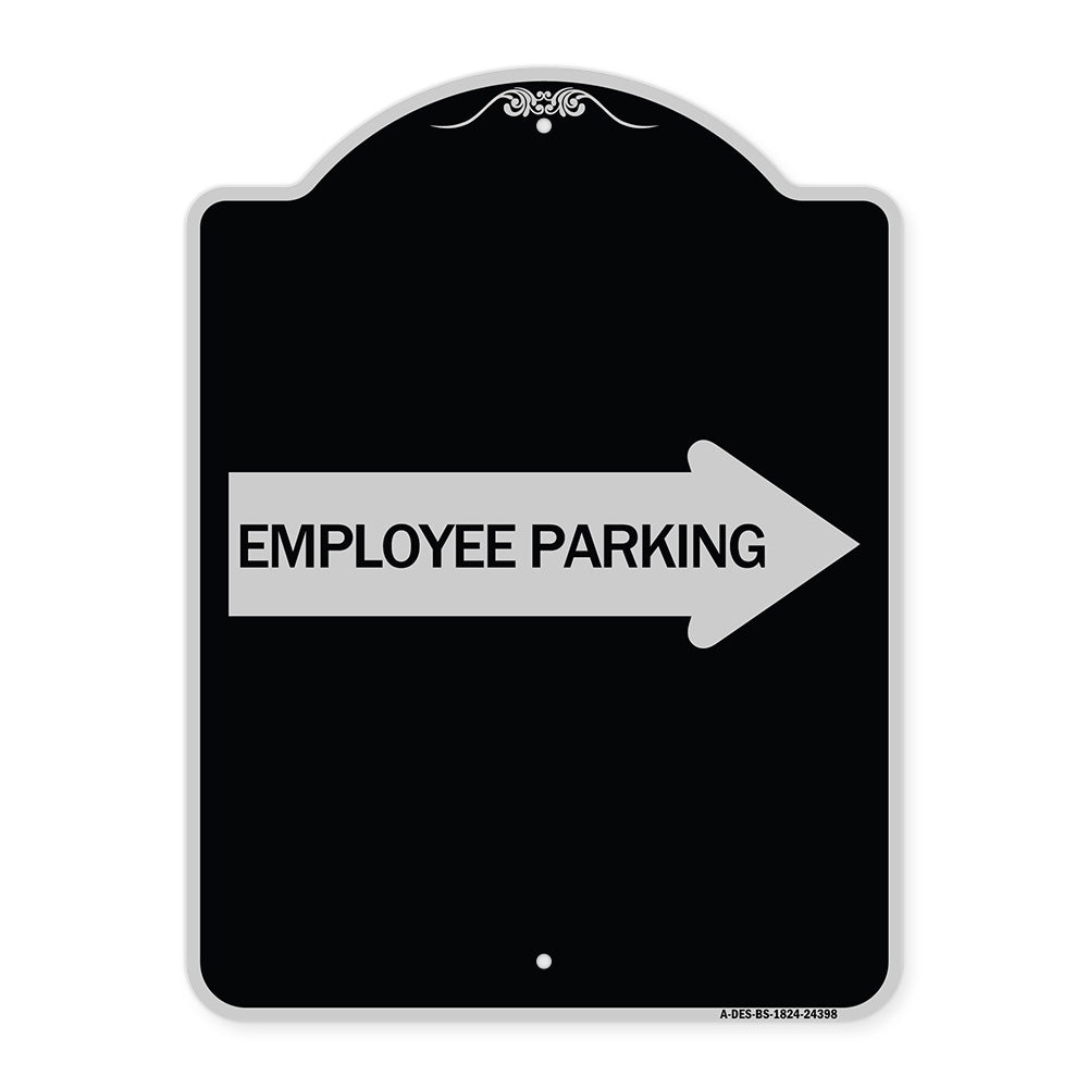 Employee Parking (With Right Arrow)