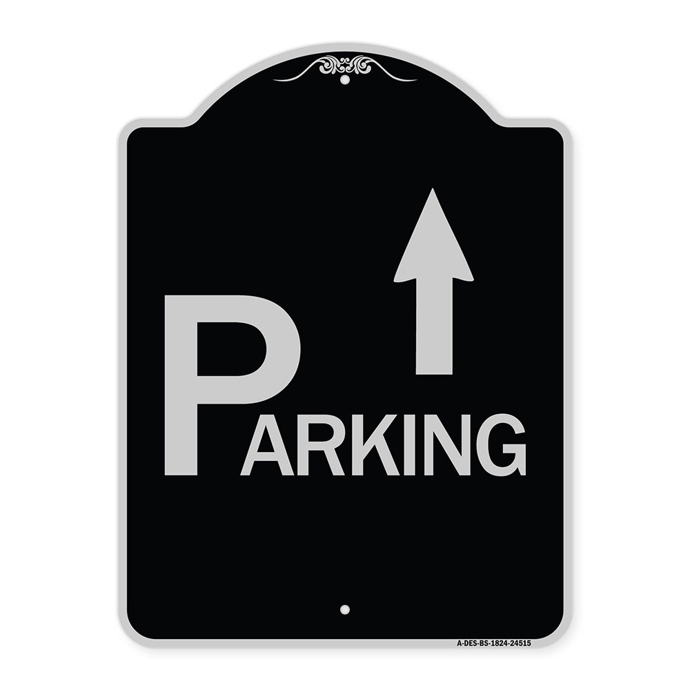 Parking with Arrow Pointing Up