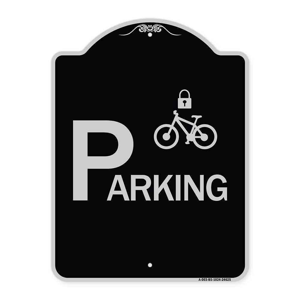 Parking (With Cycle and Lock Symbol)