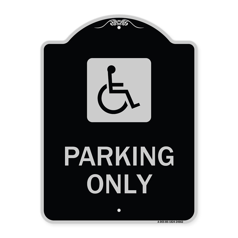 (ADA Compliant) Parking Only (Accessible Symbol)