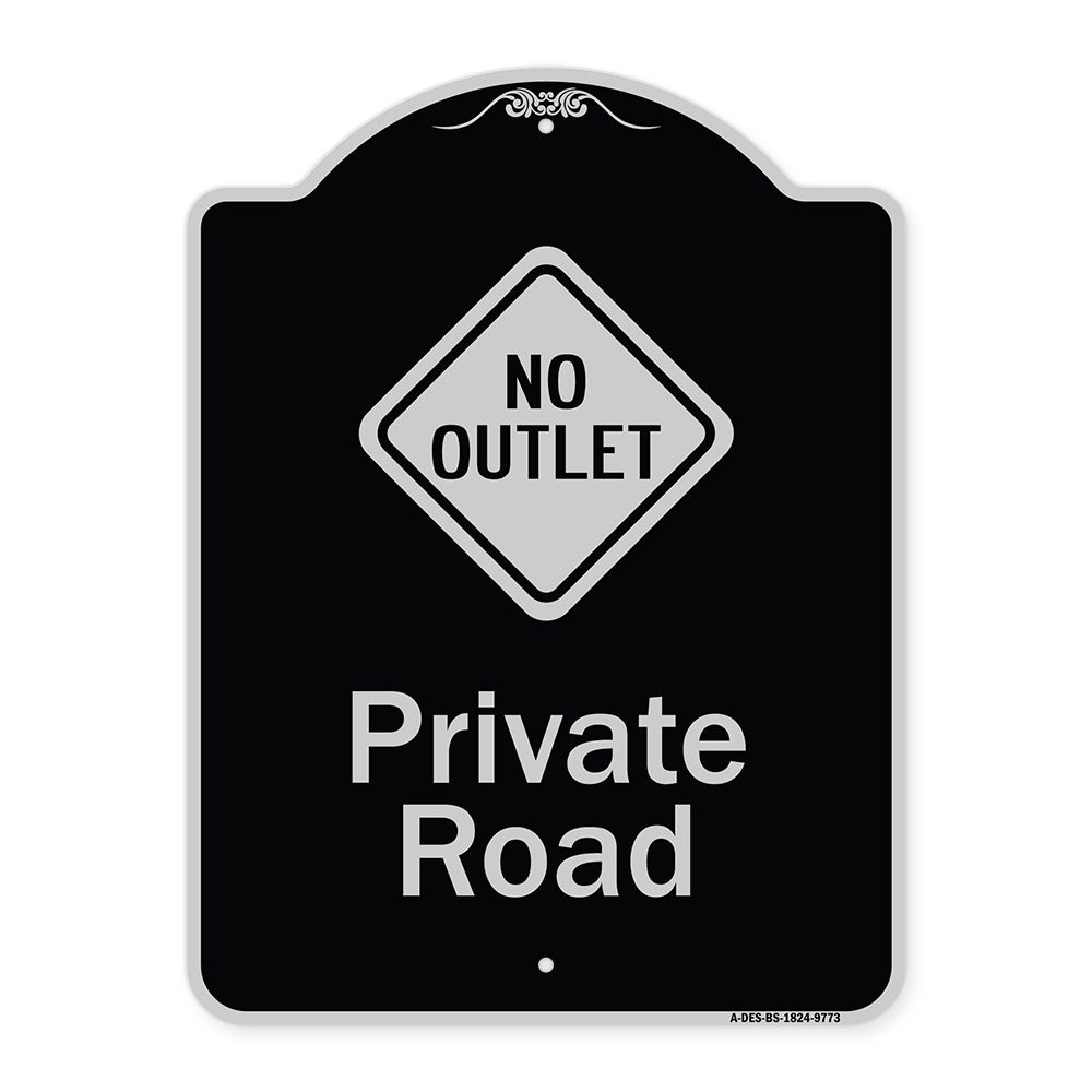 Private Road With No Outlet Symbol