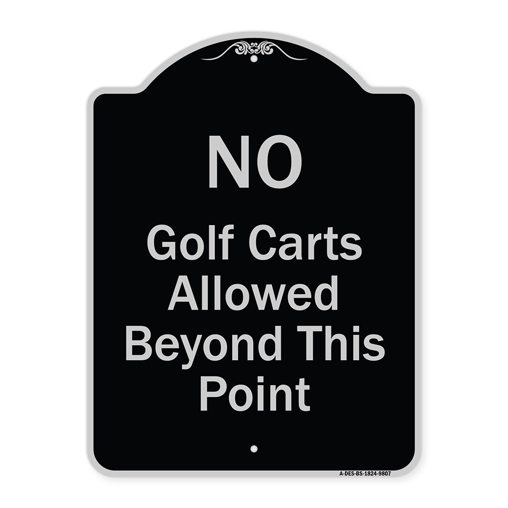 No Golf Carts Allowed