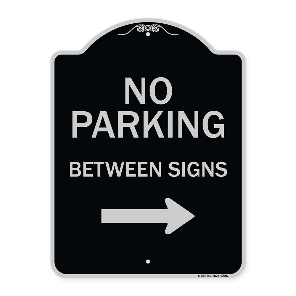 No Parking Between Signs Right