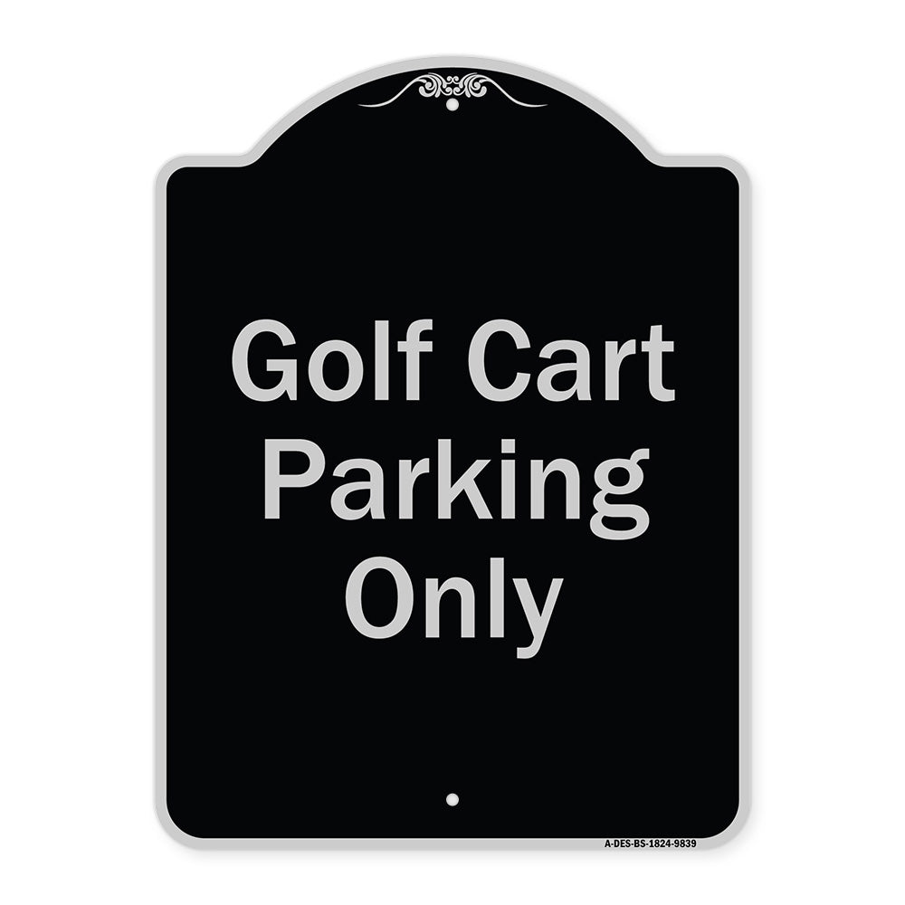 Golf Cart Parking Only