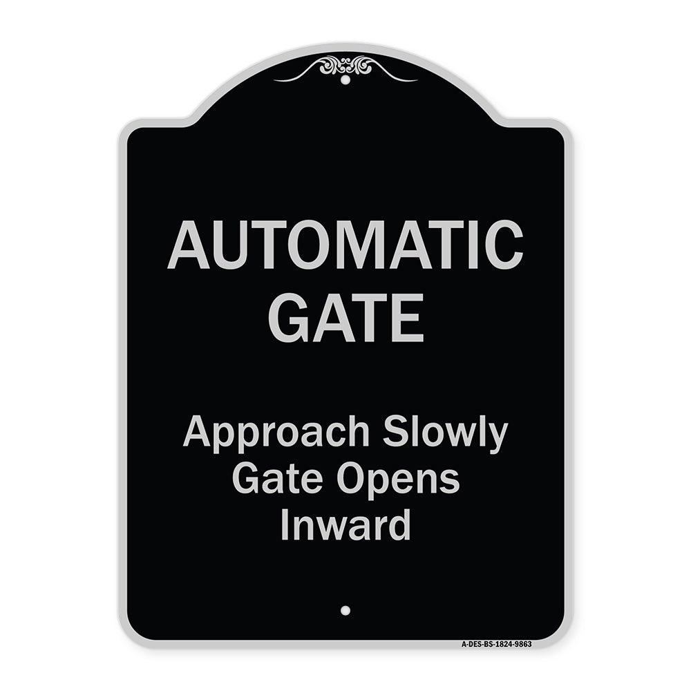 Automatic Gate Approach Slowly Gate Opens Inward