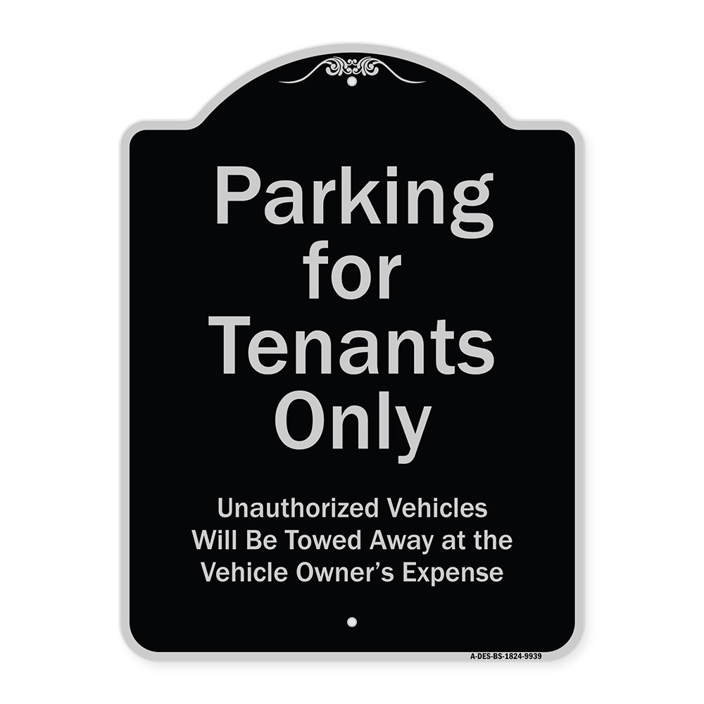 Parking For Tenants Only Unauthorized Vehicles Towed Away