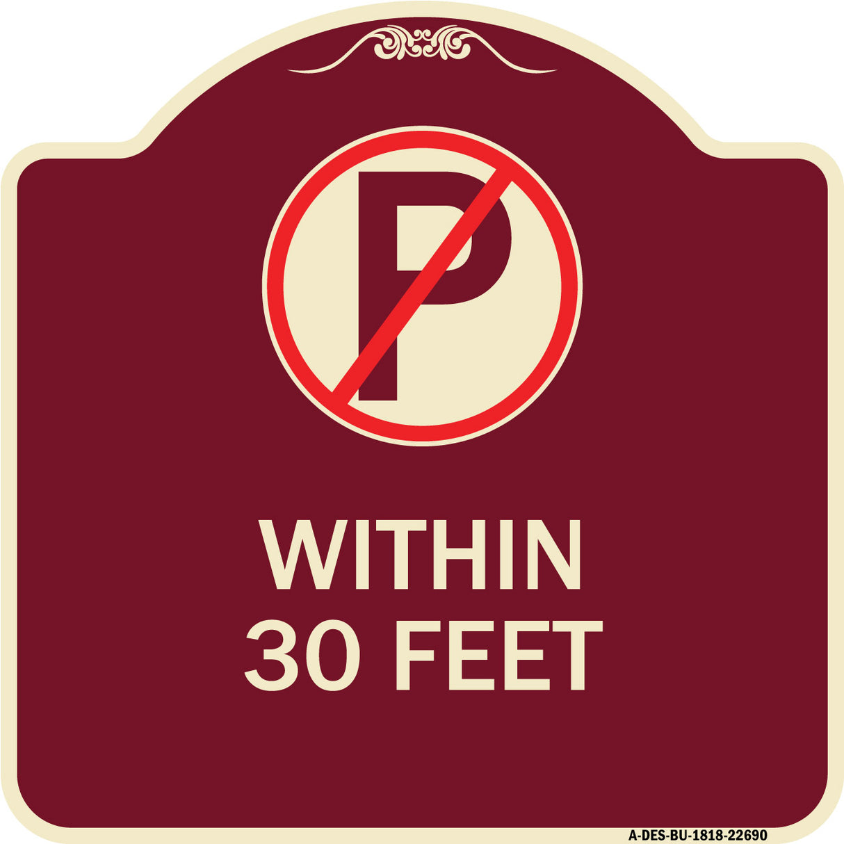 (No Parking Symbol) Within 30 Feet