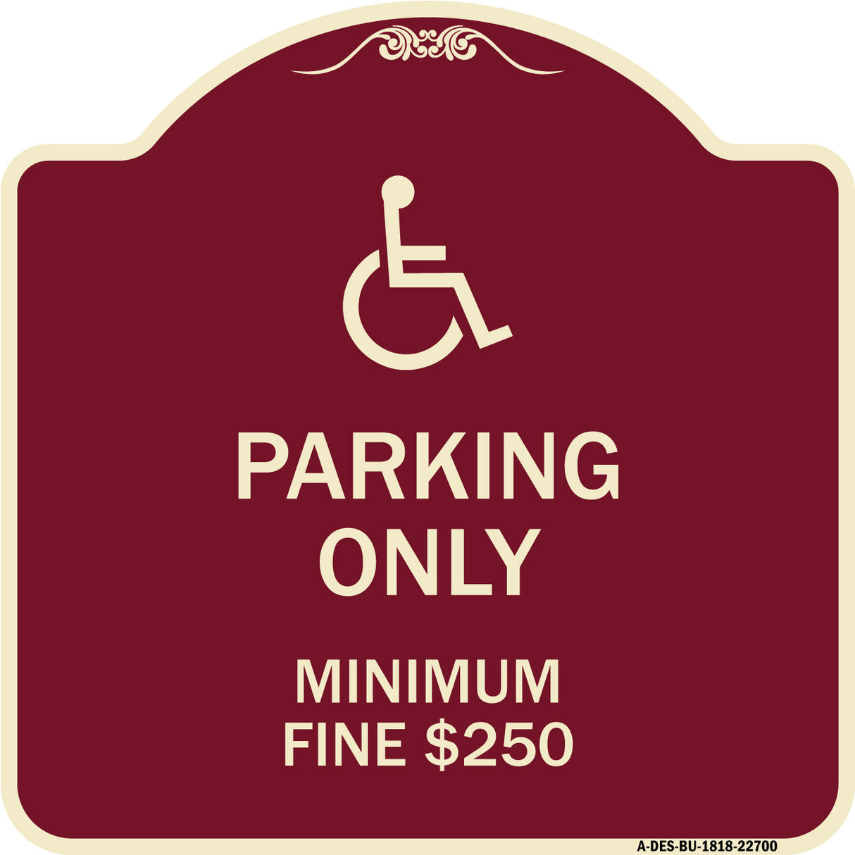 With Modified Isa Icon Parking Only Minimum Fine $250
