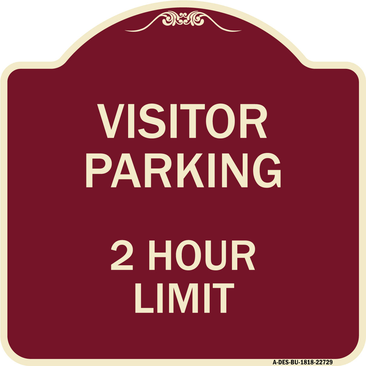 Visitor Parking Sign Visitor Parking 2 Hour Limit